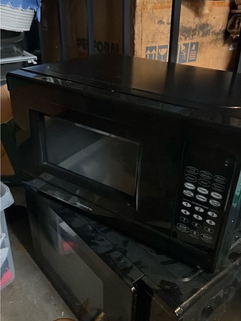 Smaller Black Countertop Microwave Oven great working condition
